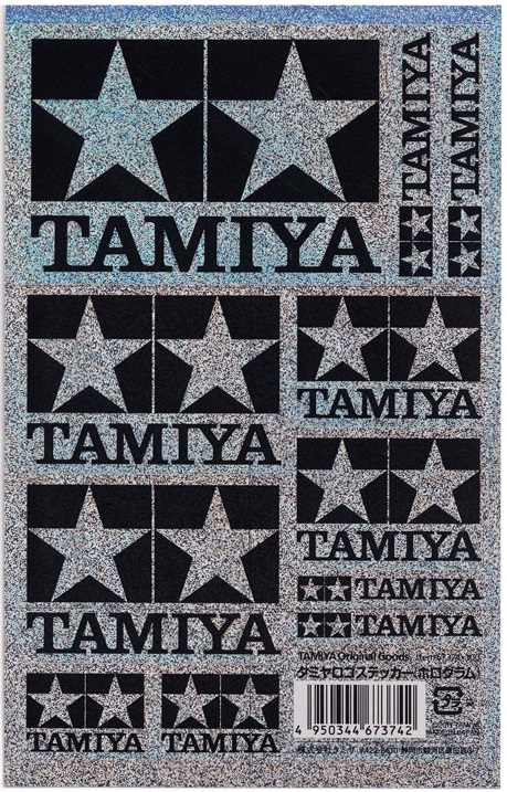 TAMIYA LOGO STICKERS (HOLOGR.) #67374